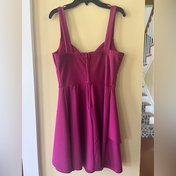 Deep pink/ purple mini skater dress- Size S - Picture 2 of 2